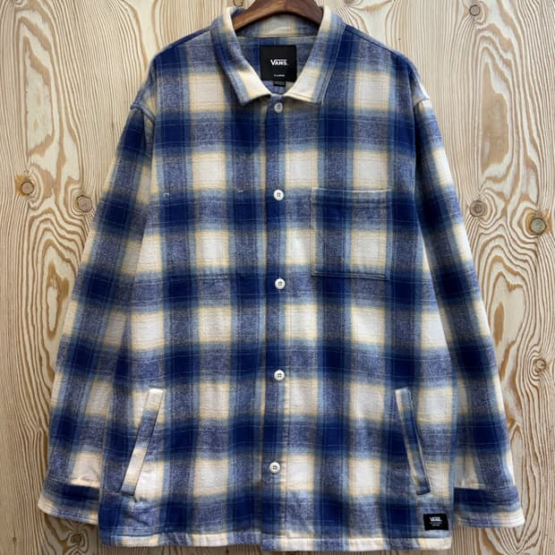반스 체크 셔츠자켓