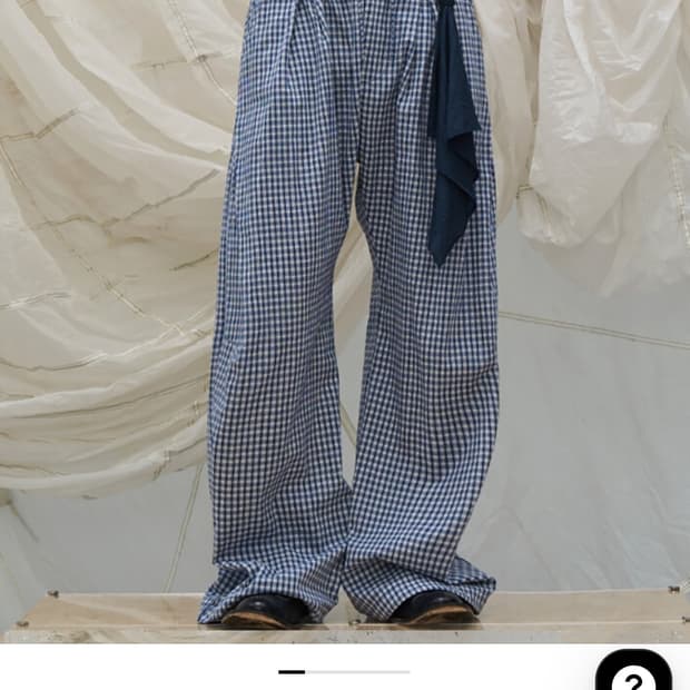 Relabel gingham cotton pants