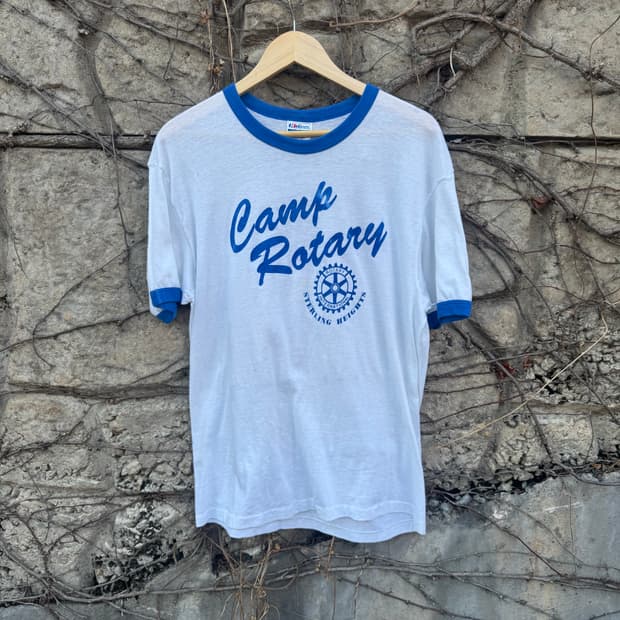 90s 헤인즈 빈티지 싱글스티치 프린팅 링거티 반팔 티셔츠