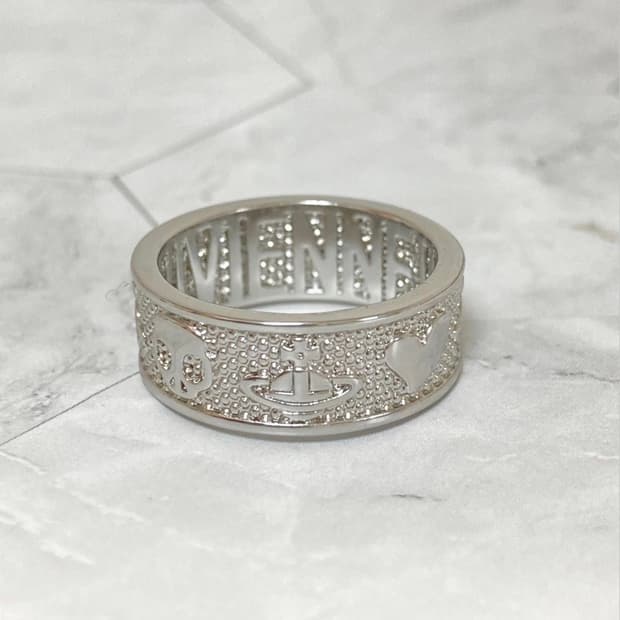 비비안웨스트우드 아카이브 레터링 orb 각인 반지