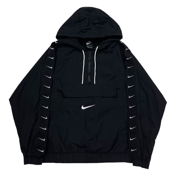나이키 NSW 스우시 우븐 아노락 자켓 블랙 M