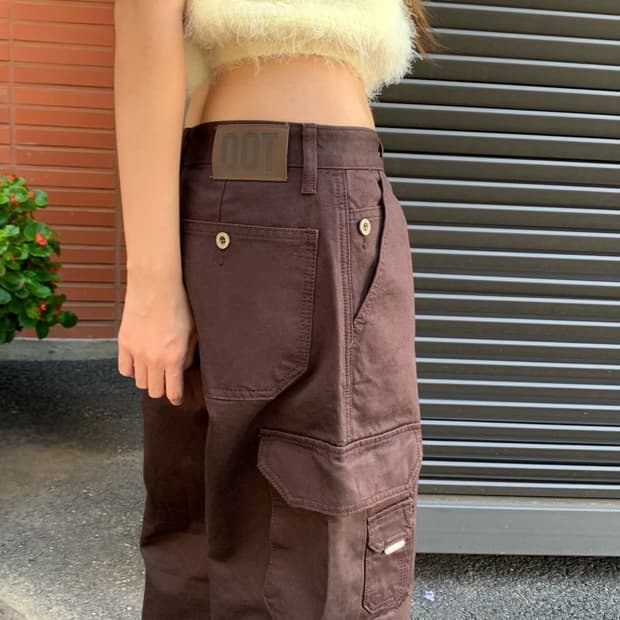 oot ootj 로우라이즈 카고팬츠