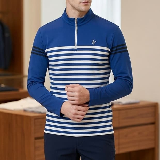 [95]루이까스텔 기능성 반집업 골프티