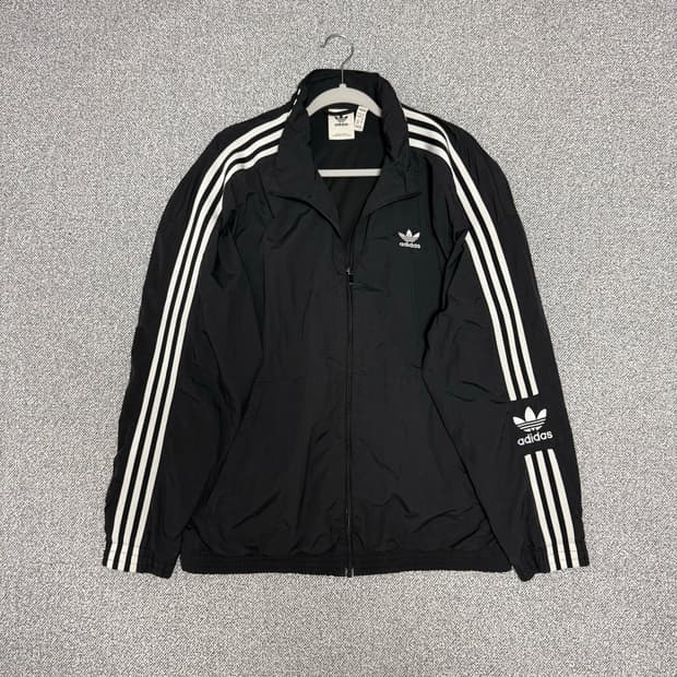 아디다스 파이어버드 락업 바람막이 자켓 블랙 3XL 트랙탑