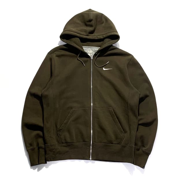 나이키 빈티지 카키 후드집업