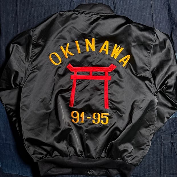 90s 미스터P's 썸띵스페셜 91-95 오키나와 수베니어 자켓 XL