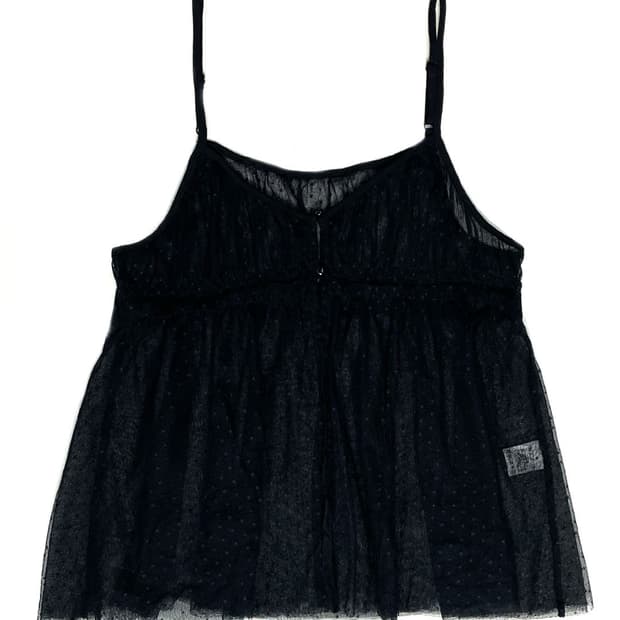 vintage 시스루 슬리브리스 