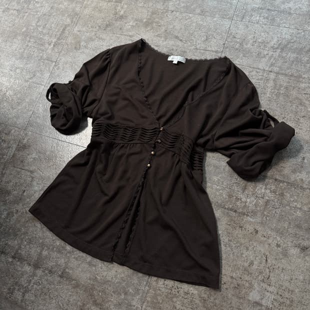 버튼 폴딩 가디건