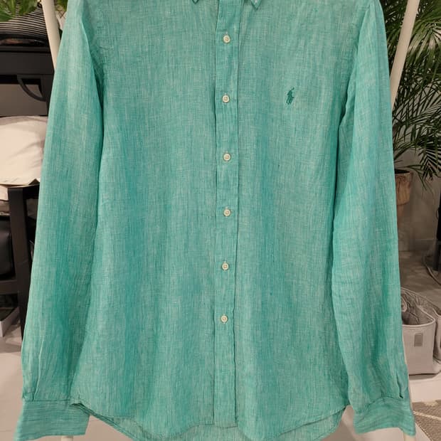 하와이에서 온 청량함 그대로 🌿 폴로 랄프로렌 린넨 셔츠 (미착용 새상