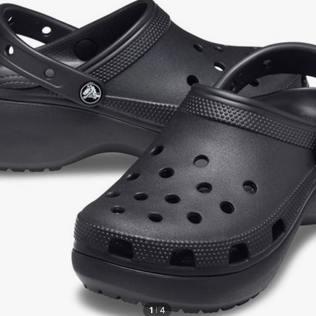 크록스 클래식 플랫폼 클로그 우먼 블랙 206750-001