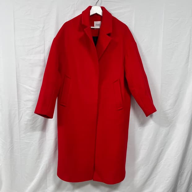 스튜디오 톰보이(STUDIO TOMBOY) 레드 울 혼방 코트