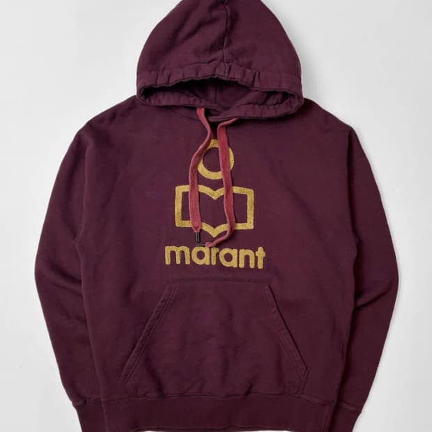 이자벨마랑 만셀 시그니처 로고 양털 후드티 PN5396