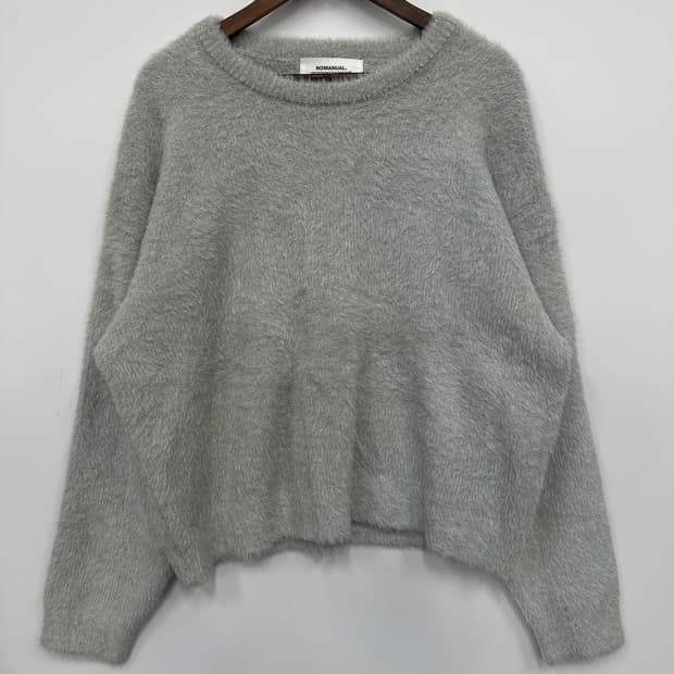 노메뉴얼 그레이 헤어리니트 