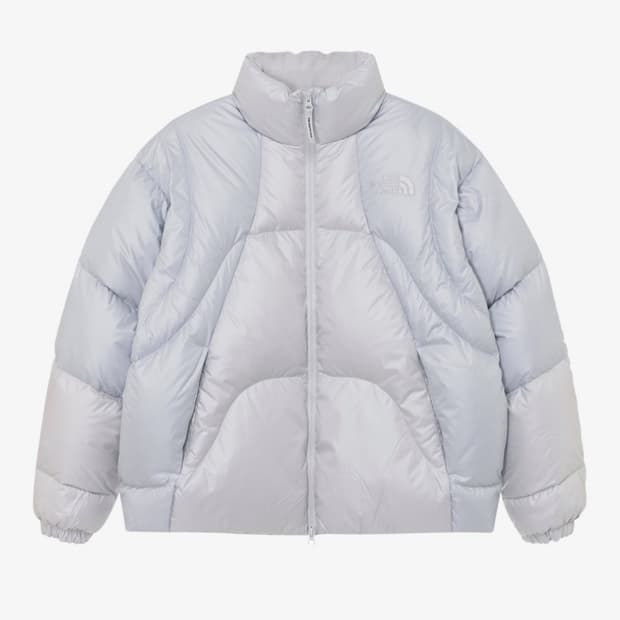 (S)노스페이스 웨이브 화이트 라벨 RDS 다운 자켓 아이스 그레이