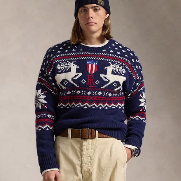 폴로 랄프로렌 패턴 울 스웨터