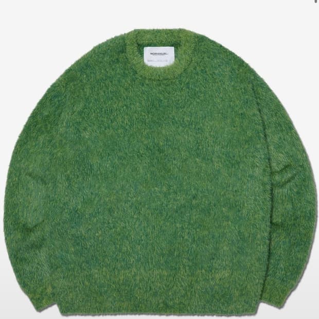 노매뉴얼 fuzz knit
