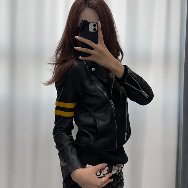 🎸블랙 레더 자켓🎸