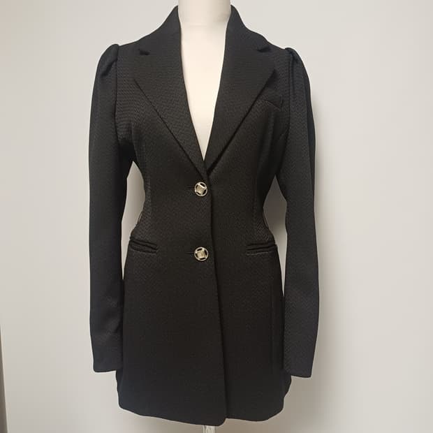 에고이스트 셔링 소매 슬림 자켓 EL1WJ263 [66/블랙]