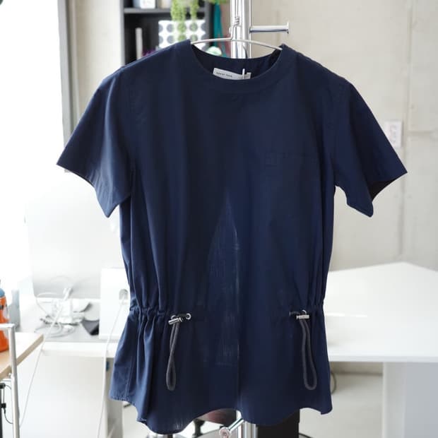 사카이 럭 15aw 드로우 스트링 백 오픈 블라우스