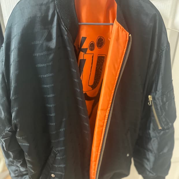 스투시 리버시블 블루종