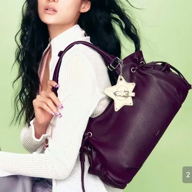 스탠드오일 브리지백 미니 플럼 새상품