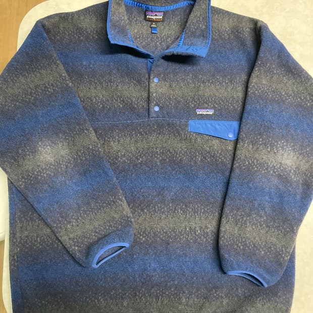 파타고니아 신칠라 XL 헤비웨이트 Gem Stripe New Navy