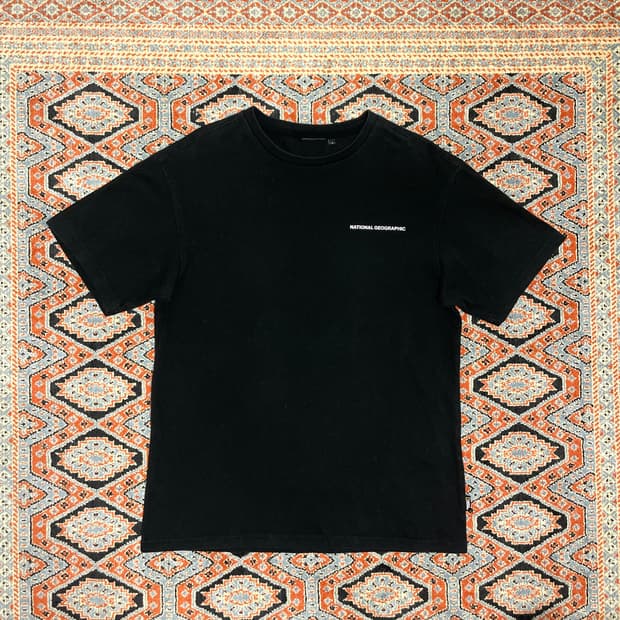 내셔널지오그래픽 블랙 반팔티셔츠 남성S