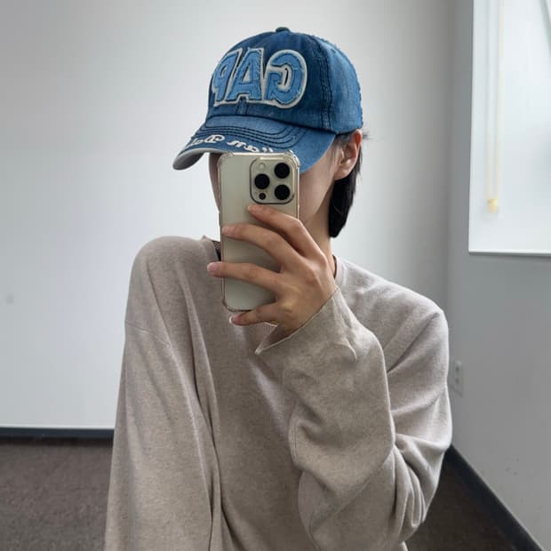 Gap 갭 그런지 데님 볼캡