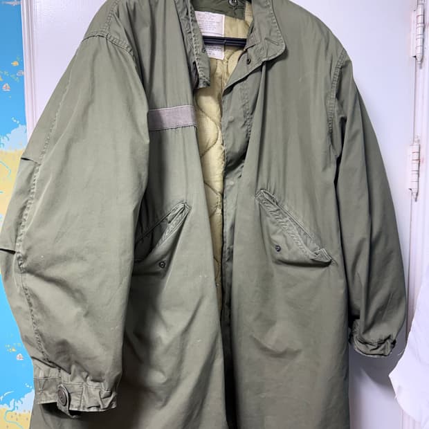 오리지날 m64 피쉬테일 개파카 내피m 외피L