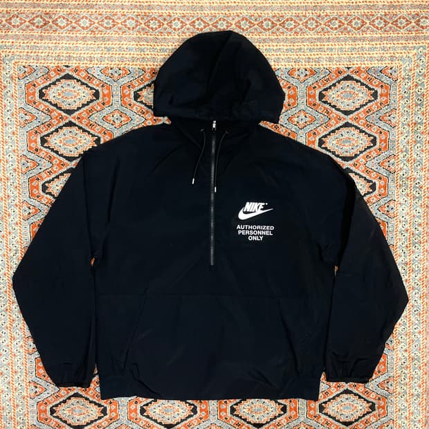 나이키 스펠로고 블랙 아노락 점퍼 바람막이 남성XXL