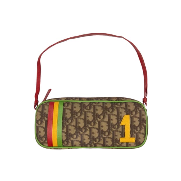 디올 라스타 PVC 미니 숄더백