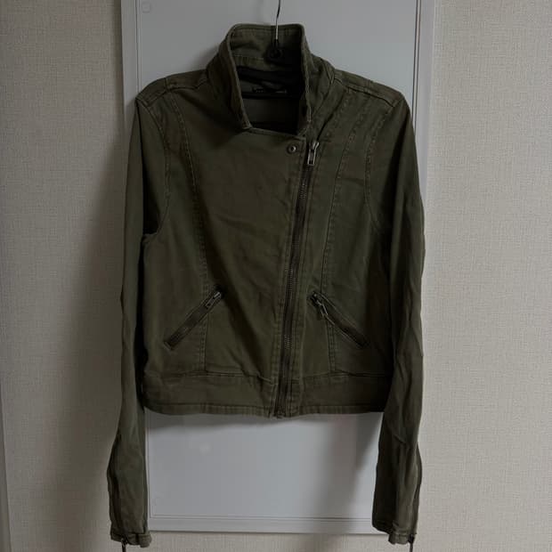 japan vintage 사선 포켓 집업 자켓