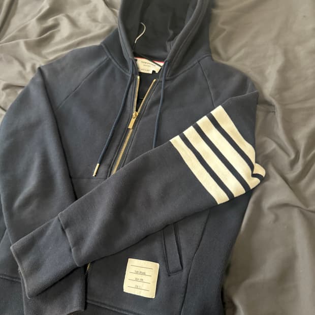 (정품) 톰브라운 엔지니어스 사선 후드집업