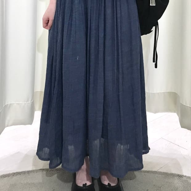 mori blue skirt