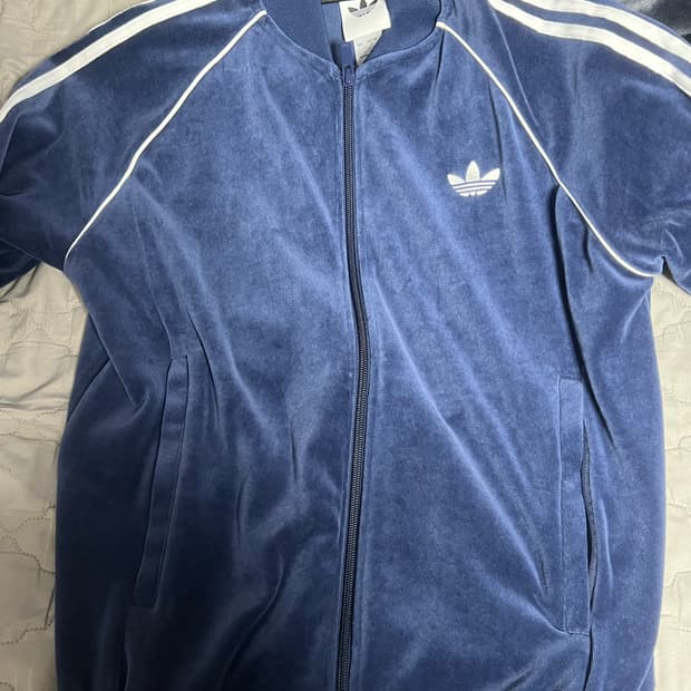 아디다스 벨루어 트랙탑 져지 m