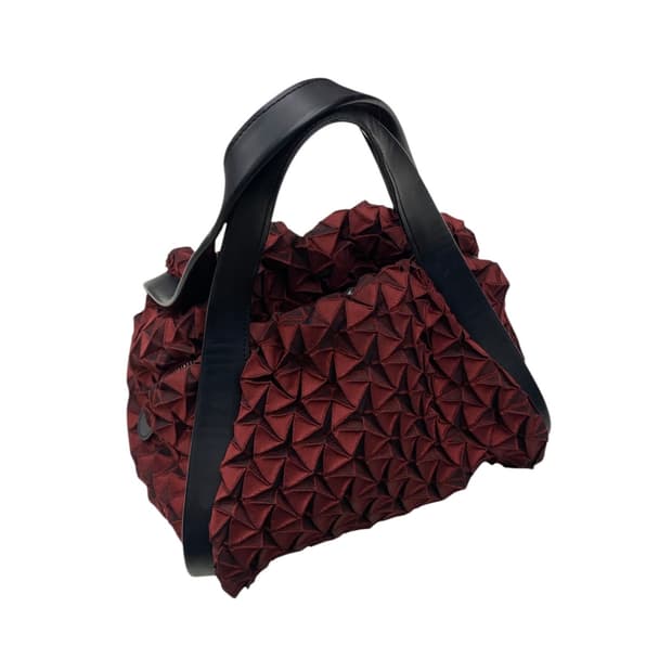 이세이미야케 주름 딥레드 플리츠백