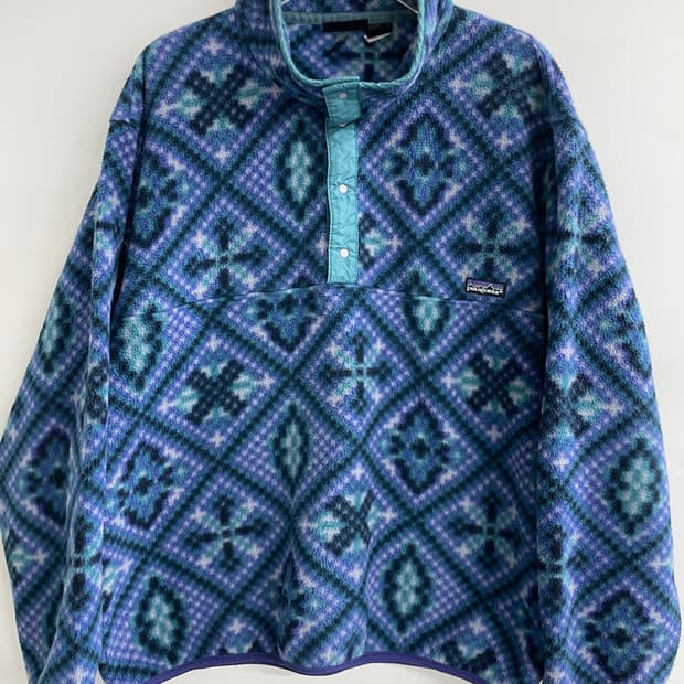 파타고니아 신칠라 L 아즈텍 패턴 풀오버
