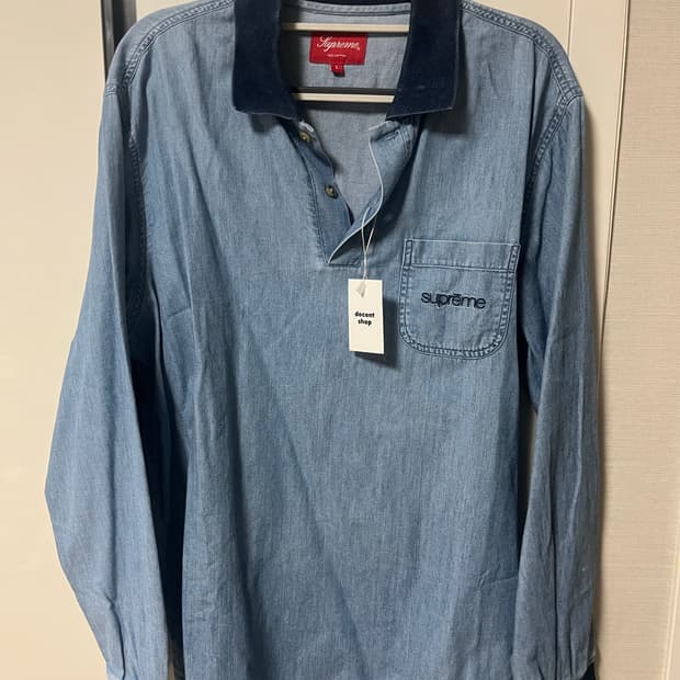 supreme 카라 롱슬리브