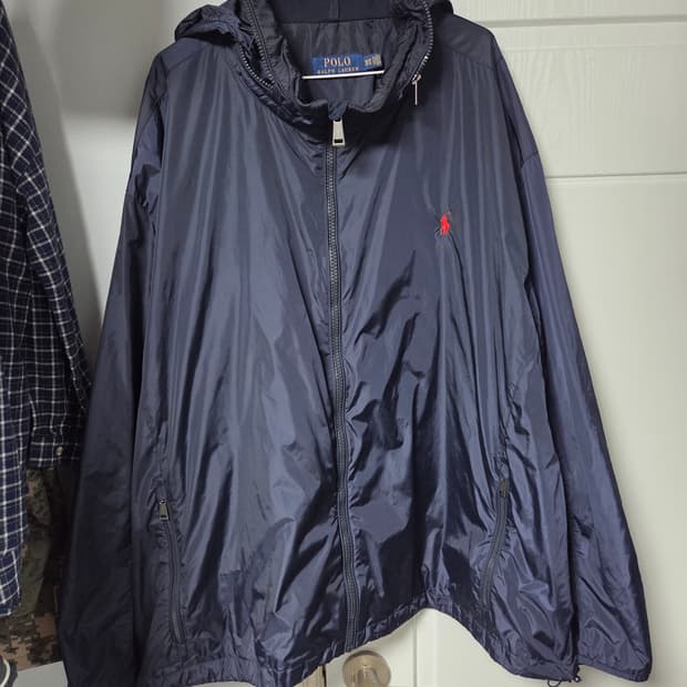 (4XL) (4XB) 폴로 랄프로렌 네이비 바람막이 후드집업