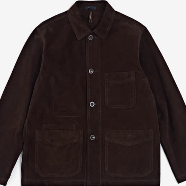 드레익스 스웨이드 초어자켓 초콜릿