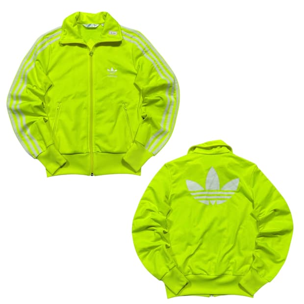 ✨ (바배) 아디다스 파이어버드 빅로고 형광 트랙탑 져지 