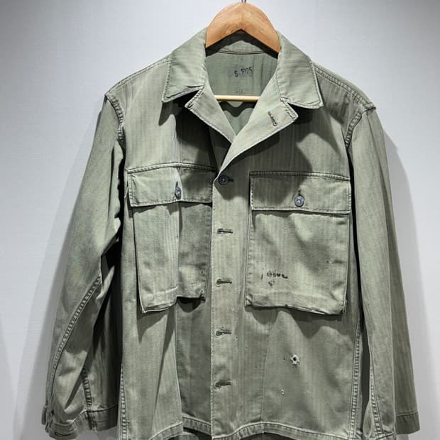 레어 40s 미군 M43 HBT 셔츠 (초기형)