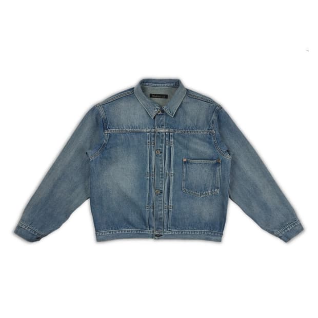 뤠쓰 x 느린양반 실크 데님 자켓