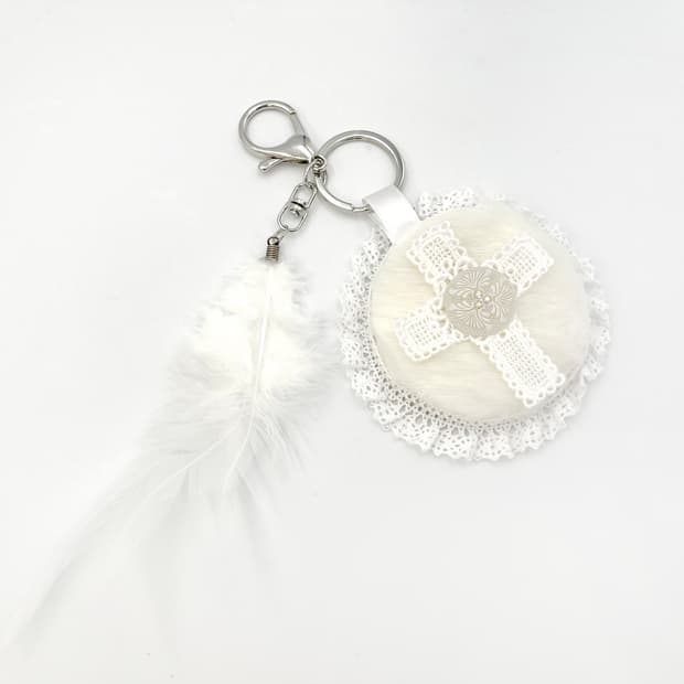 Cross Mirror Keyring