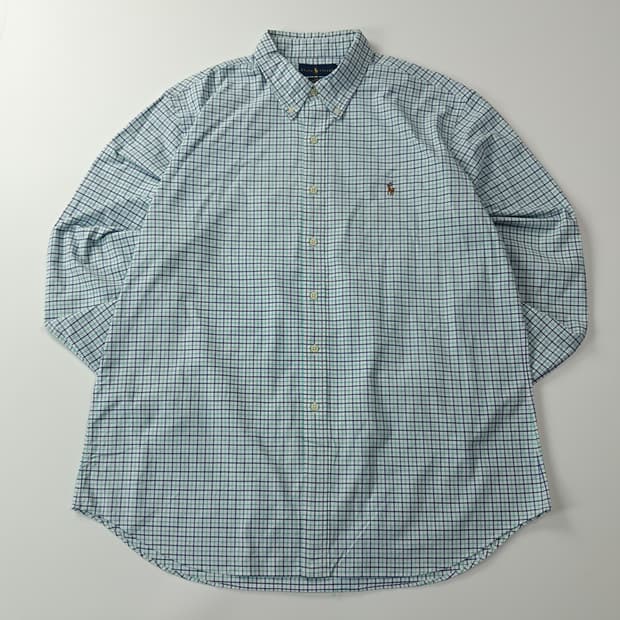 CA488 2XL 폴로 스트레치 엘라스틴 마이크로체크 셔츠 남방