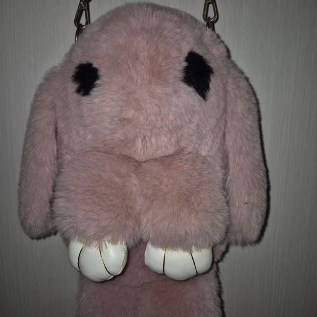 인디핑크 토끼 털 가방 🐰
