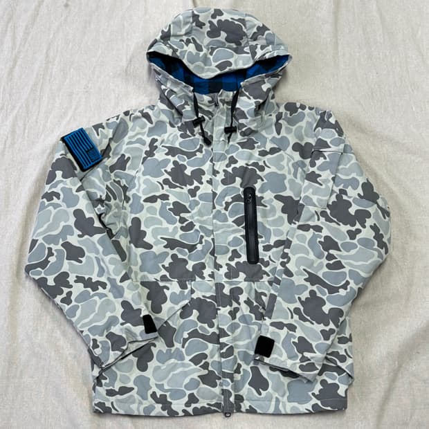 스투시 00s 밀리터리 카모 투웨이 점퍼 S