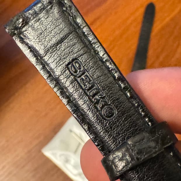 Seiko 세이코 정품 가죽 스트랩 18mm 미사용