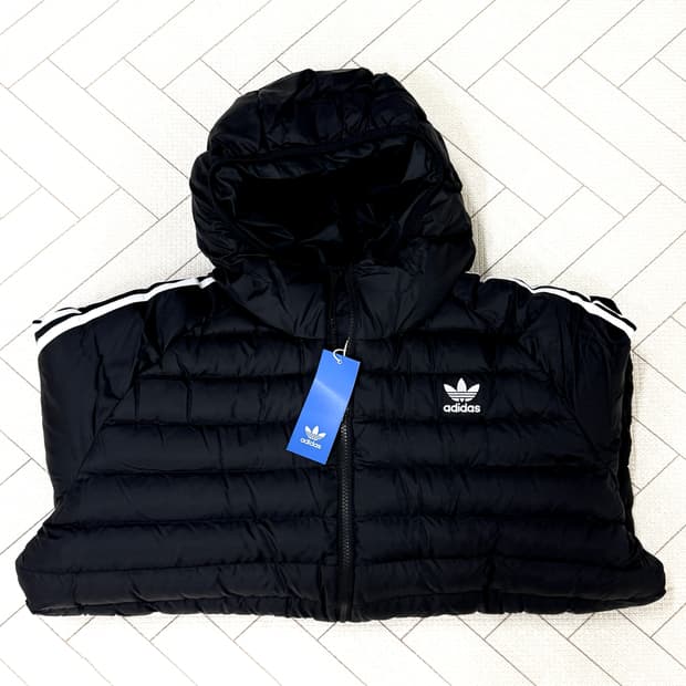 (3XL)(새상품)아디다스 오리지널스 후디드 경량 패딩 블랙