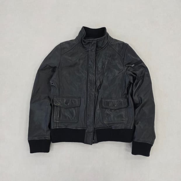 [95] 지오다노 소가죽 바이커 자켓 0220J
